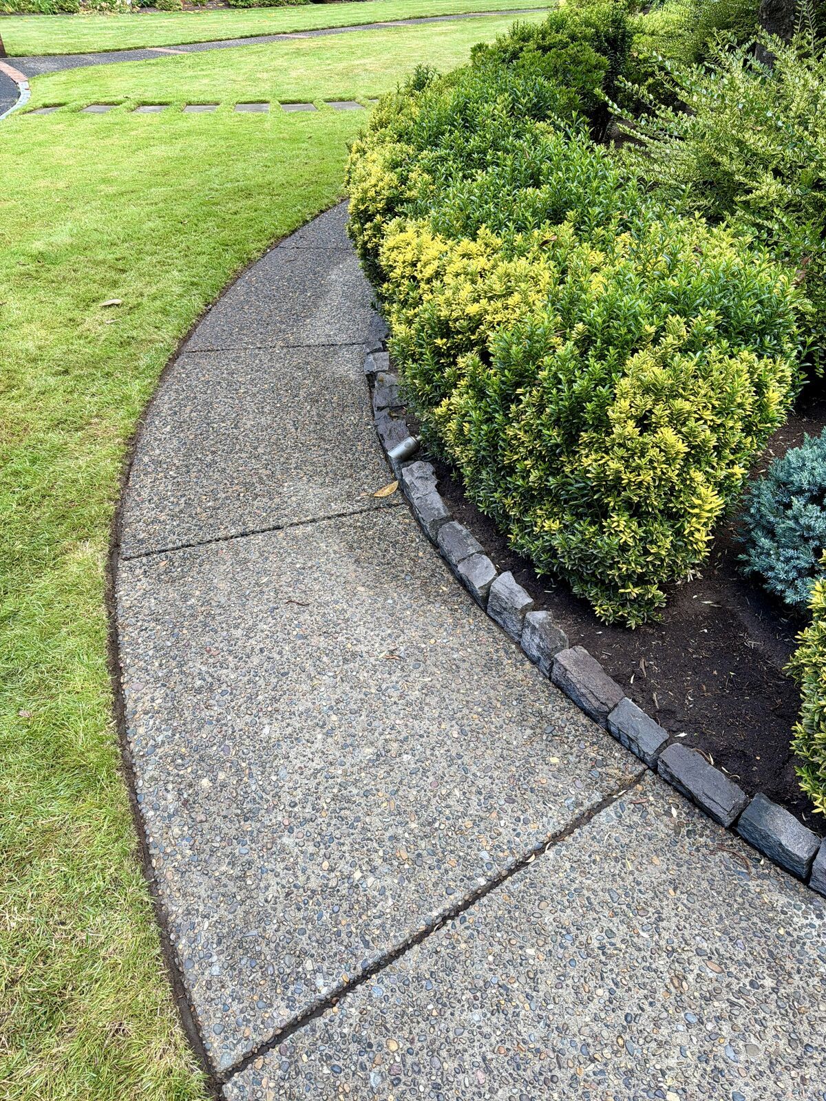 Before — dirty driveway or siding